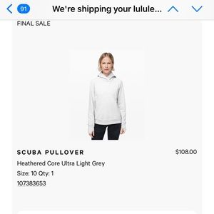 Lululemon Scuba Pullover